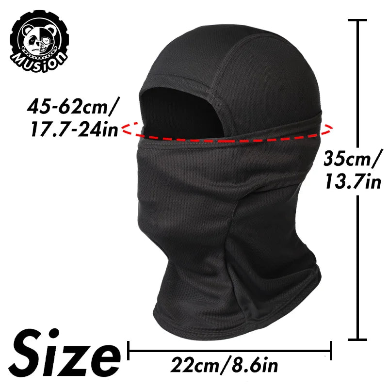 Motorcycle Balaclava Fashion Print Sun Protection Full Face Mask Breathable Mask Balaclava Bicycle Cycling