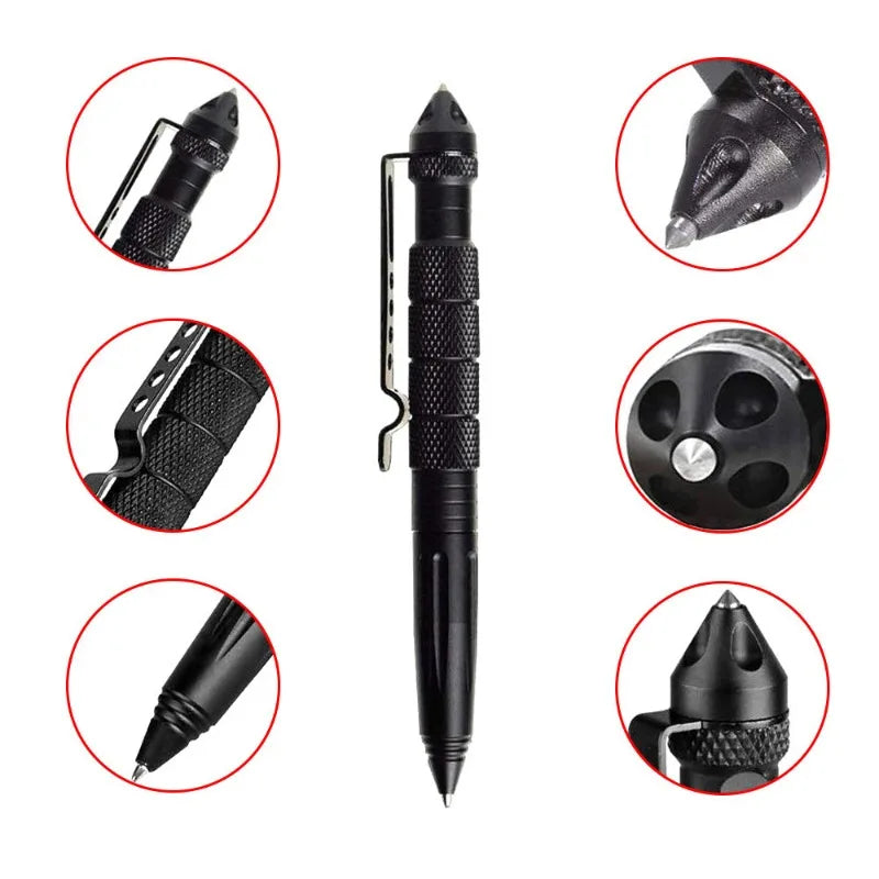 Tungsten Tipped Outdoor Defense Pen EDC Multifunctional Special Warfare Window Breaking Survival Tool