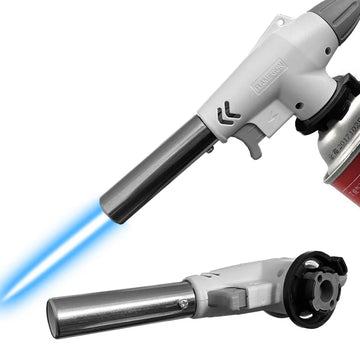 Torch Cooking AutoIgnition Butane Gas Welding-Burner Welding Gas Burner Flame Gas Torch Flame Gun Blow for BBQ Camping Cooking