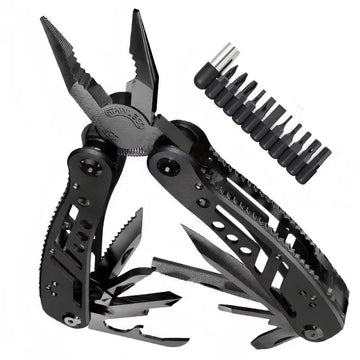 Stainless Steel 24-in-1 Multitool Screwdriver Portable Cutter Folding Tool for Camping Hunting Outdoor Activities High-Quality G