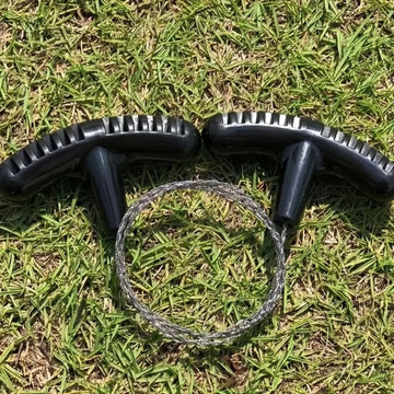 Portable Stainless Steel Wire Saw with Finger Handle Outdoor Camping Hiking Pocket Manual Cutting Chain Saws Survive Tool