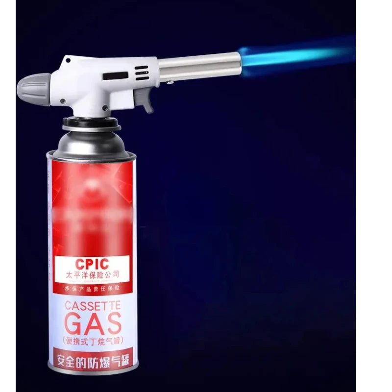 Torch Cooking AutoIgnition Butane Gas Welding-Burner Welding Gas Burner Flame Gas Torch Flame Gun Blow for BBQ Camping Cooking