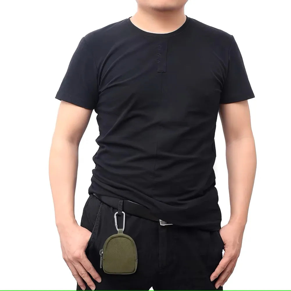 Tactical EDC Pouch Key Wallet Holder Men Coin Purses Pouch Bag Keychain Zipper Pocket Outdoor Key Bag